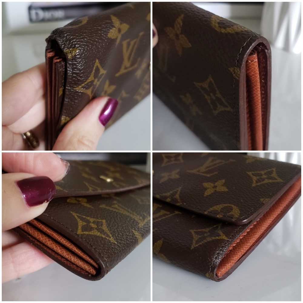 Authentic Pre-owned Vintage Louis Vuitton Sarah Flap Long Wallet - Picture 11 of 15